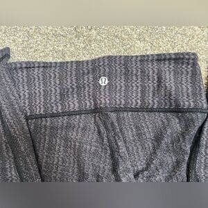 lululemon athletica Black Patterned Leggings